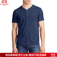 Polo Ralph Lauren夏季短袖T恤男士針織衫小馬刺繡亨利衫男士夏裝【情人節(jié)禮物】 Cruise nvy S（胸圍88.9-94厘米）