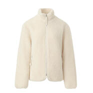 GIRDEAR/哥弟冬季新款立領(lǐng)休閑潮酷羊羔毛高領(lǐng)寬松保暖外套140043 米白色 3,48小時(shí)內發(fā)貨 均碼