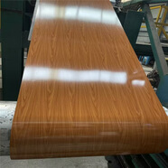 YWZR山東彩鋼瓦印花彩涂板木紋彩涂卷3D木紋板材彩鋼卷花紋多輥涂烤漆 0.35*1000