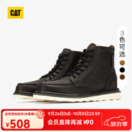 CAT卡特馬丁靴工裝靴男鞋經(jīng)典款BRAVADO輕戶外復(fù)古時(shí)尚牛皮機(jī)車靴 黑色P712947 43