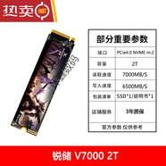 各品牌256 512G 1T SSD M.2 nvme固態(tài)硬盤(pán)臺式筆記本綠盤(pán)藍盤(pán)黑盤(pán) 銳儲_V7000_2T