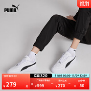 彪馬（PUMA）經(jīng)典復(fù)古透氣小白鞋男女情侶款百搭休閑板鞋CAVEN 384953 白-黑色-銀色-04 35.5