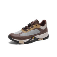 暇步士（Hush Puppies）秋新款復(fù)古撞色風(fēng)舒適休閑男鞋K1M01CM3 卡其色 39
