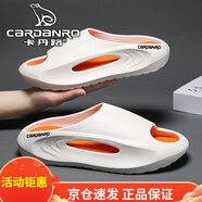 卡丹路（CARDANRO）意大利卡丹路椰子拖鞋男夏季外穿厚底沙灘一字拖男士防滑運動(dòng)涼拖 白橘 36