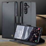 薏和善適用三星a36手機殼5g防油污翻蓋皮套Galaxy a35全包a34防摔a33保護套a32卡包a30s商務(wù)殼a50s/a50 高檔翻蓋皮套【黑色】 三星Galaxy A50s