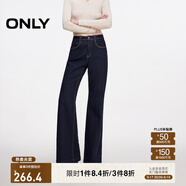 ONLY秋季時(shí)尚小個(gè)子高腰顯瘦喇叭褲牛仔褲女|124332055 J37 1000洗水藍(lán)牛仔 XS (155) 60A