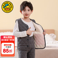 G.DUCKKIDS小黃鴨兒童內膽棉衣男童女童冬裝內穿棉服套裝中大童學(xué)生校服神器 淺灰男童馬甲套裝 170 尺碼15~16歲【160-170cm】