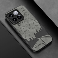 給力鼠圓月彎月適用小米14手機殼小米13pro新款男士Mi米civi2/3/4pro保護套u(yù)ltra鏡頭u全包12x防摔mix4/1 二合一羊巴皮灰色-圓月(送膜) 小米_10