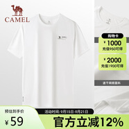 駱駝（CAMEL）戶(hù)外速干T恤春夏蜂巢網(wǎng)眼透氣上衣情侶運動(dòng)圓領(lǐng)短袖A14BZ00079
