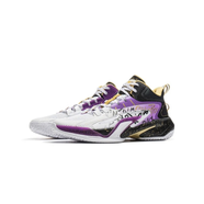 李寧（LI-NING）兒童籃球鞋男中大童 運動(dòng)鞋 標準白/龍庭紫/黑色 41