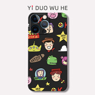 A NOON LOTUSiPhone16Promax/15/17air手機殼蘋(píng)果14軟7保護套8plus磨砂mini全包XR/13/12原創(chuàng  )小眾卡通清新精孔 黑色軟殼 iQOO Z9