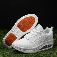 夢(mèng)之隊新款白色防滑牛筋底搖搖鞋氣墊底休閑運動(dòng)鬼步舞鞋夢(mèng)之操 2207白色密網(wǎng)高彈 35 35