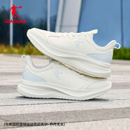 喬丹運動(dòng)鞋女革面防水跑步鞋減震潮流休閑鞋子皮面軟底慢跑鞋媽媽鞋