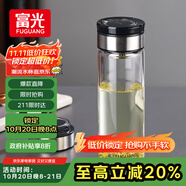 富光尚宇系列單層悶茶玻璃杯 男女士水杯高硼硅玻璃杯子泡茶杯500ml