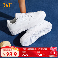 361°運動女鞋冬季學(xué)生復(fù)古厚底增高小白休閑板鞋子女682116601F-7