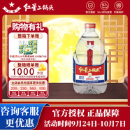 紅星二鍋頭白酒大桶裝 清香型純糧升級(jí) 高度泡酒口糧酒 52度 5L 1桶