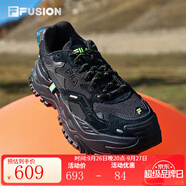 FILA FUSION斐樂女鞋經(jīng)典硬糖鞋厚底鞋時尚運動休閑鞋 【黑色-BK】 硬糖鞋1代 36.5
