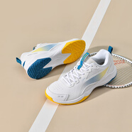 LI NING李寧羽毛球鞋男款鞋女款訓練鞋新運動(dòng)鞋比賽 【彈彈云】標準白_耀黃色 36