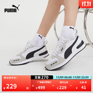 彪馬（PUMA）復(fù)古跑鞋緩震透氣休閑鞋男女款新款運(yùn)動(dòng)鞋R78 373117 白-淺灰-黑色-02 40