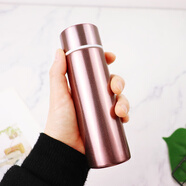 迷你保溫杯150ml輕便攜女生口袋水杯學(xué)生可愛小號(hào) 藕色150ml_贈(zèng)送絨布袋杯刷