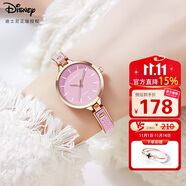 迪士尼（Disney）手表女款輕奢小眾高顏值拼接式手鏈腕表女士防水手表生日禮送女生