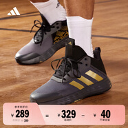 adidas OWNTHEGAME 2.0低幫團(tuán)隊(duì)款實(shí)戰(zhàn)運(yùn)動(dòng)籃球鞋男子阿迪達(dá)斯   灰色/黑色/金色   40