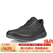 ECCO愛步BIOM戶外運(yùn)動鞋 新款休閑輕便跑步鞋牛皮 健步830764 黑色-01001 46 （特大碼不退換）