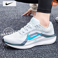 耐克（NIKE）2025款男鞋 秋季款AIR ZOOM氣墊運動(dòng)鞋輕便網(wǎng)面跑步鞋 winflo11/灰藍/曬圖退10 39 碼 內長(cháng)245mm