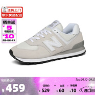 NEWBALANCE NB男鞋新款574系列經(jīng)典復古休閑運動(dòng)跑步鞋 EVW淺灰色 41.5