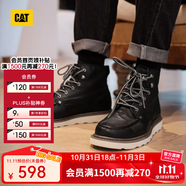 CAT卡特馬丁靴工裝靴子男鞋牛皮戶外美式復(fù)古機(jī)車靴P721411M3EDC36 黑色 41