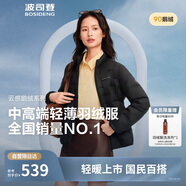 波司登25年鵝絨羽絨服女士秋冬輕薄立領(lǐng)修身短款休閑百搭舒適外套