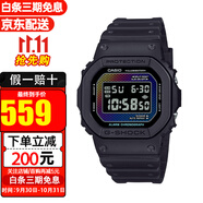 卡西歐（CASIO）手表男G-SHOCK巨G經(jīng)典小方塊頭文字D防水運(yùn)動(dòng)方形男表 DW-5600RW-1