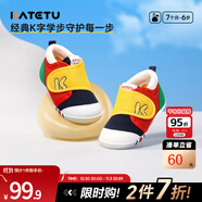 卡特兔寶寶學(xué)步鞋兒童嬰幼兒早秋童鞋軟底機(jī)能鞋男女寶網(wǎng)面透氣室內(nèi)鞋子 黃紅藍(lán)-網(wǎng)眼 19 內(nèi)長(zhǎng)12.0cm 腳長(zhǎng)11.0-11.5