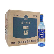 瀘州老窖二曲濃香型白酒 45度 500mL 12瓶 藍瓶二曲整箱