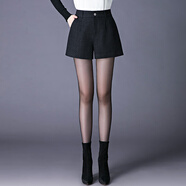 小紅書(shū)爆款毛呢短褲女2025年新款秋冬高腰顯瘦外穿休閑a字格子媽 小格子 2672-85斤 均碼