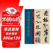 趙孟頫書(shū)杜甫詩(shī) 元代 行書(shū) 成人字帖 經(jīng)典碑帖放大本