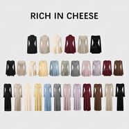 RICH IN CHEESE舒胡蕾 茶香可頌【系列合集】針織連衣裙女冬季收腰顯瘦內搭裙子 方領(lǐng)長(cháng)裙【花灰色】 S （100斤以?xún)龋?
                                         title=