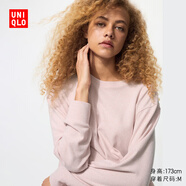 優(yōu)衣庫女裝柔軟針織搖粒絨圓領套頭衫/長袖抓絨衛(wèi)衣T恤新款479609 479609/11粉紅色 M