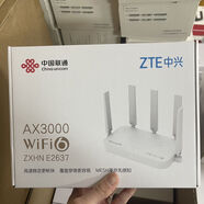 中興路由器E2633全千兆WiFi6雙頻家用AX3000移動(dòng)全屋覆蓋支持mesh 中興E2637【聯(lián)通通用3000M】 原廠(chǎng)標配