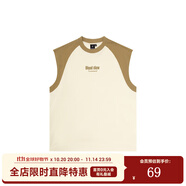 SuaMoment抓痕正品國潮牌情侶寬松休閑短袖T恤尺碼任選限量福袋 024XBX059-卡其 XL