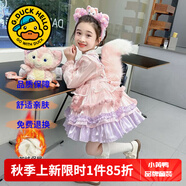 G.DUCKKIDS童裝洛麗塔公主裙女童連衣裙秋冬季加絨加厚玲娜貝兒生日禮服兒童 新款頭飾+背包【單買不發(fā)】 130 尺碼7~8歲【120-130cm】