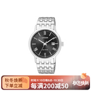西鐵城（CITIZEN）光動(dòng)能系列小表盤(pán)商務(wù)款光能石英機(jī)芯男表黑色表盤(pán)BM6770-51E 黑色表盤(pán)
