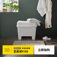 宜家（IKEA）BURSJON波斯昂儲物凳家用儲物矮凳換鞋凳家用 儲物凳白色
