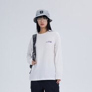 美特斯邦威（Meters Bonwe）長(cháng)袖T恤男女25春季新款山系時(shí)尚上衣純色通勤百搭內搭 白色 M 170