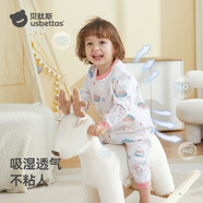 貝肽斯寶寶睡衣春秋薄款2025新款男女兒童長(zhǎng)袖家居服連體衣服套裝