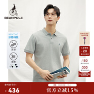 beanpole【涼感】男女同款   2025夏季索羅娜商務(wù)短袖T恤POLO 灰色 L 180/96A