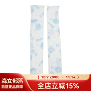 森女部落閨蜜裝chic甜辣T恤夏短袖萌趣上衣女立體玩偶設計感原創(chuàng  ) 白色袖套（單件） 均碼