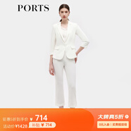 PORTS寶姿早春新品女裝小腳口長(zhǎng)褲ALD8P009PWQ076 奶白色 XS (2)