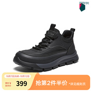 百思圖2025冬季新款商場(chǎng)同款時(shí)尚潮流運動(dòng)男休閑鞋16950DM5 黑/灰絨里 40