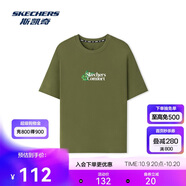 斯凱奇（Skechers）男女同款舒適百搭針織短袖T恤衫